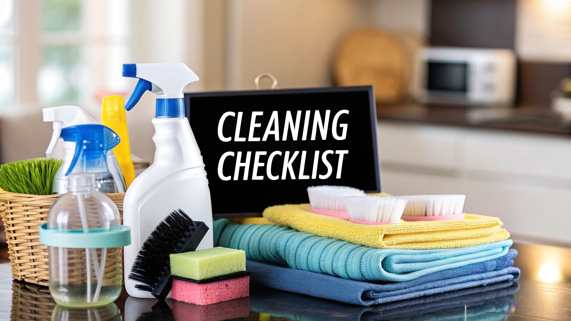 A Complete Household Cleaning Supplies Checklist