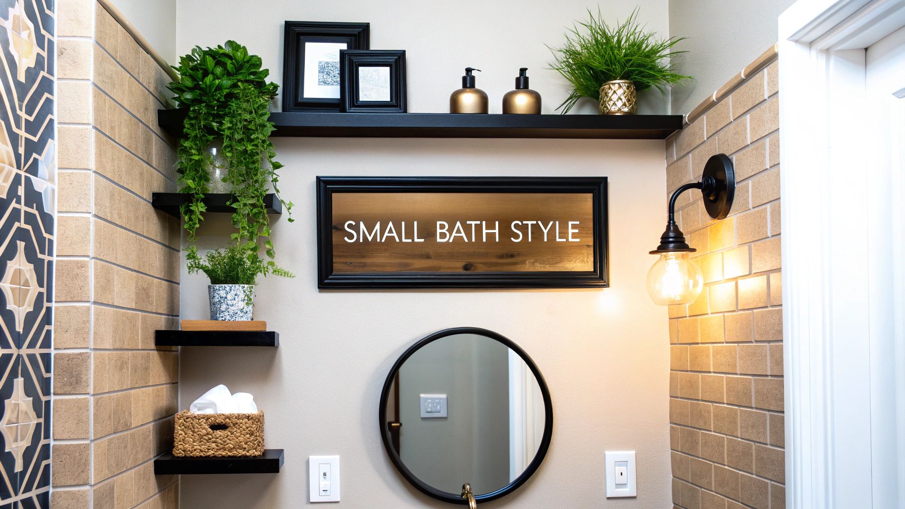8 Small Bathroom Wall Decor Ideas to Try in 2025