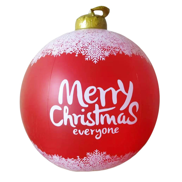 60cm Christmas Inflatable Ball PVC Xmas Tree Baubles Outdoor Party Home Decor