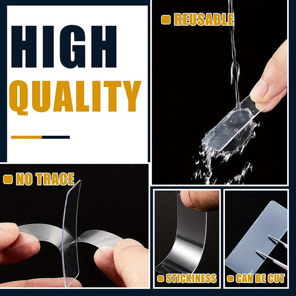 120 Double-Sided Nano Tape Traceless Clear Adhesive Invisible Gel Anti