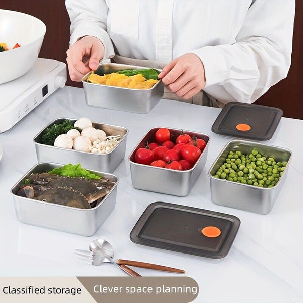 Stainless Steel Food Storage Containers with Lids For Food Fruit