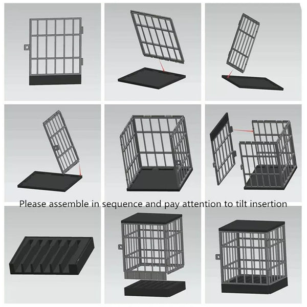 Mobile Phone Jail Lock Up Safe Smartphone Storage Box Prison Cell L