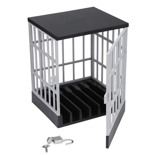 Mobile Phone Jail Lock Up Safe Smartphone Storage Box Prison Cell L