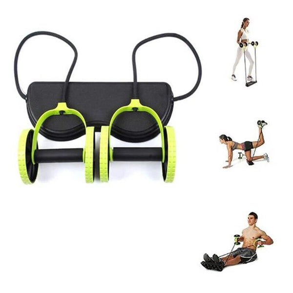 Home Gym Abs Exercise Fitness Abdominal Workout Wheel Roller Machine E