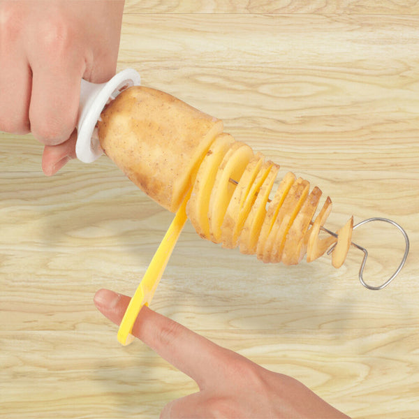 Potato -Twister Tornado Slicer Spiral Chips Maker Manual Vegetable Cut