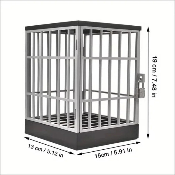 Mobile Phone Jail Lock Up Safe Smartphone Storage Box Prison Cell L