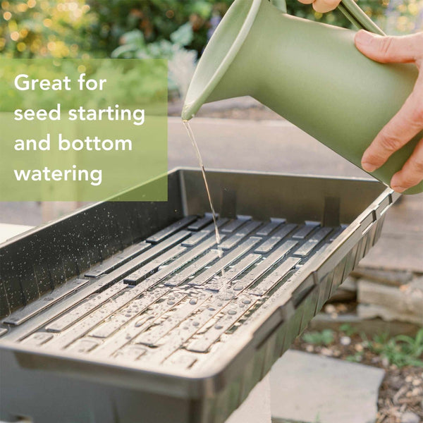 10pcs Garden Black Plastic Rectangle Plant Seedling Propagation Seedin