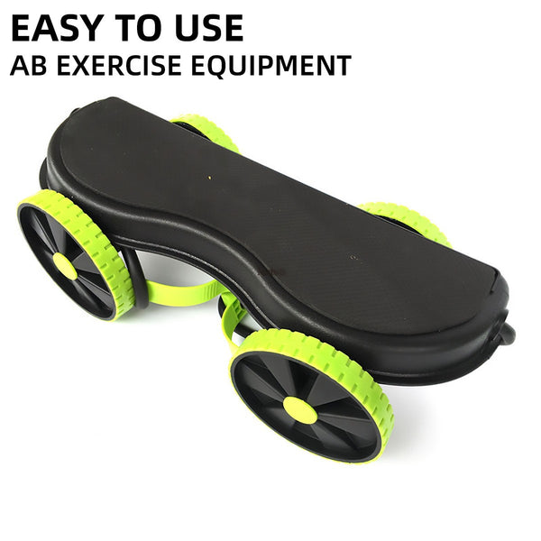 Home Gym Abs Exercise Fitness Abdominal Workout Wheel Roller Machine E