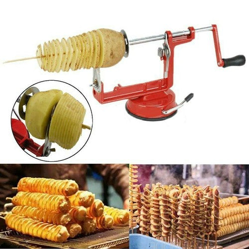 Stainless Steel Potato Twister Tornado Slicer Cutter Vegetable Spiral