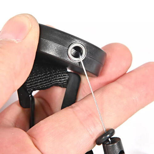 5x Retractable Stainless Steel Keyring Pull Ring Key Chain Recoil Heav