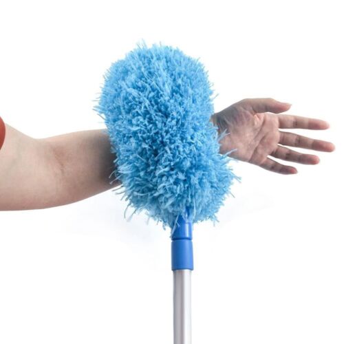 1PC Ceiling Fan Cleaner Duster with Extension Pole Reusable Microfiber
