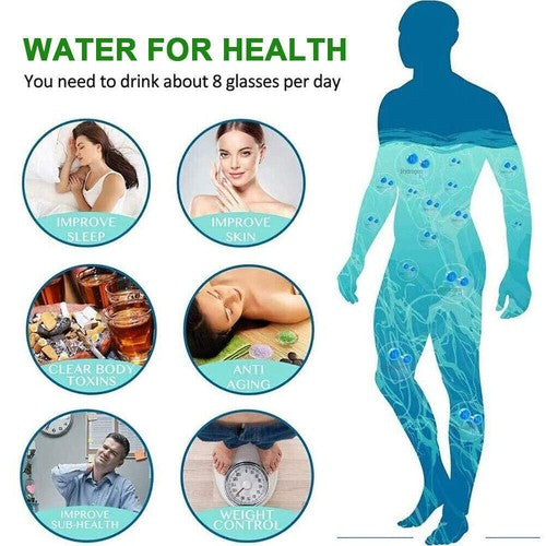 450ML Hydrogen Water Bottle Generator Rich Ionizer Glass Drink Cup USB