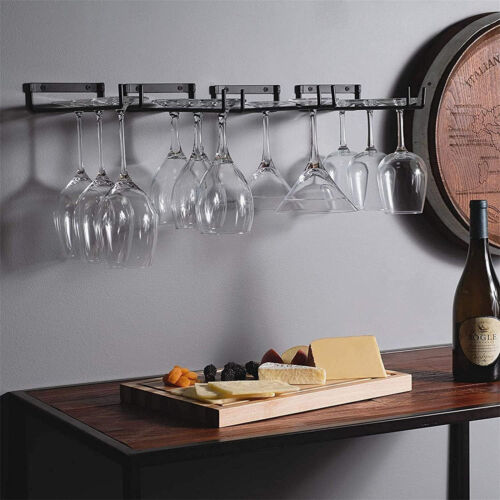 1PC 30cm Wine Glass Racks Cup Wall Mounted Stemware Hanging Wine Glass