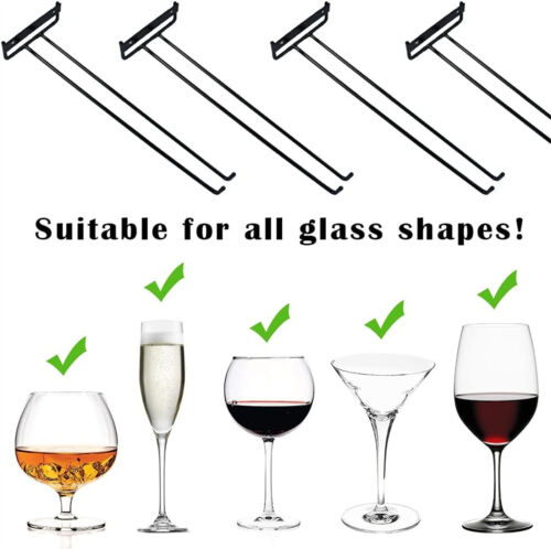 1PC 30cm Wine Glass Racks Cup Wall Mounted Stemware Hanging Wine Glass