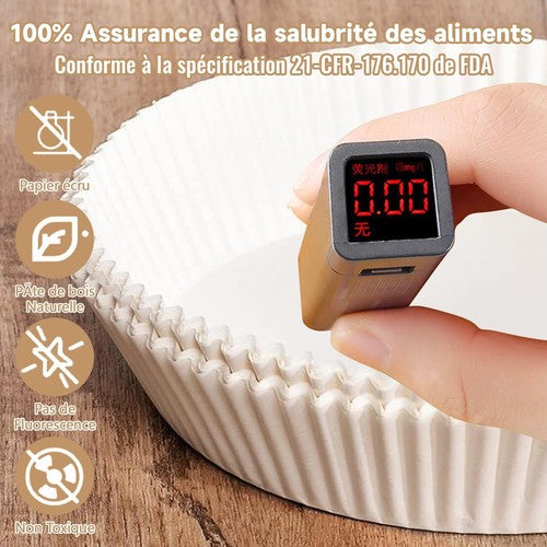 200PCS Air Fryer Disposable Paper Liner Non-Stick Pan Parchment Baking