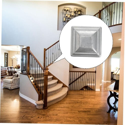 10PCS 12x12cm Square Post Tube End Cap Galvanised Iron Cover Fence Pos