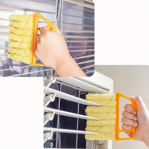5pcs Hand Held Window Blinds Cleaner Brush Vertical Window Venetian Bl