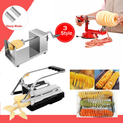 Stainless Steel Potato Twister Tornado Slicer Cutter Vegetable Spiral