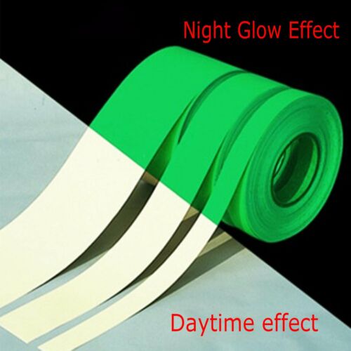 10PCS 300cmx10mm Luminous Tapes Self-adhesive Safety Home Decor Glow I