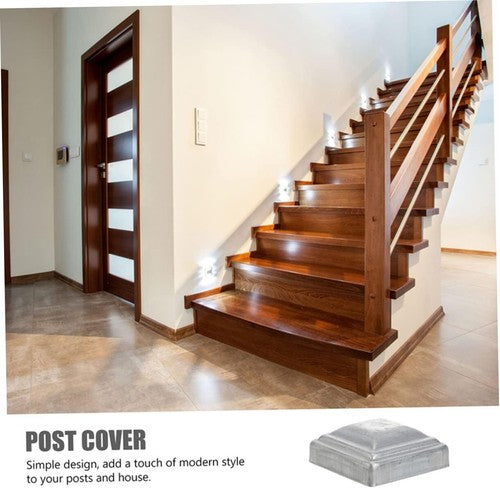 10PCS 12x12cm Square Post Tube End Cap Galvanised Iron Cover Fence Pos