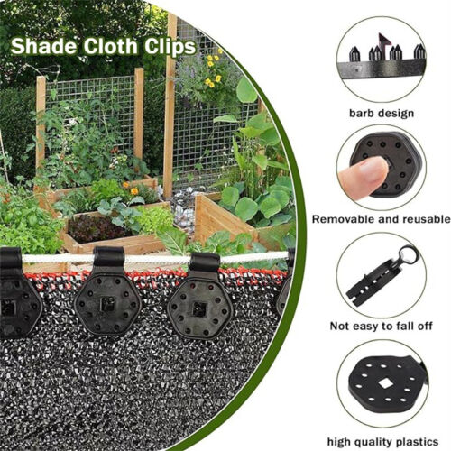 Plastic Clip Round Heavy Duty Lock for Sun Shade Cloth Net Gre