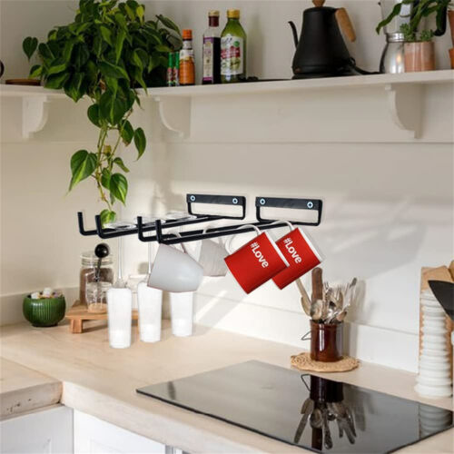 1PC 30cm Wine Glass Racks Cup Wall Mounted Stemware Hanging Wine Glass