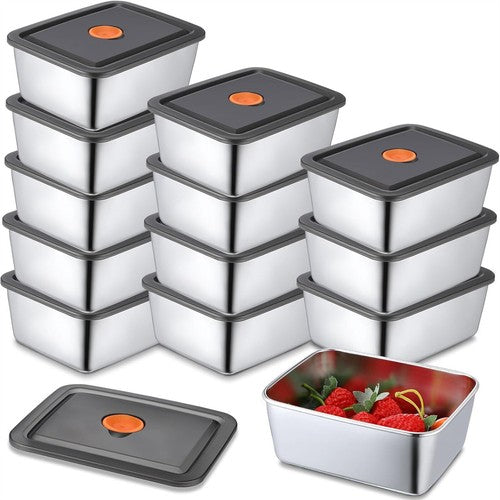 Stainless Steel Food Storage Containers with Lids For Food Fruit