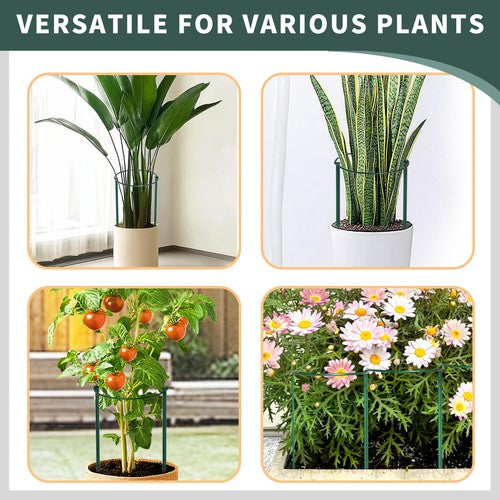 10PCS Garden Plant Support Ring Semi-Circular Flower Plant Trellis Sta