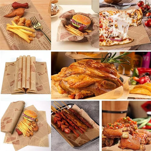 30x30cm Oil Absorbing Paper Food Frying Grease-Proof Wrapper Wrapper S