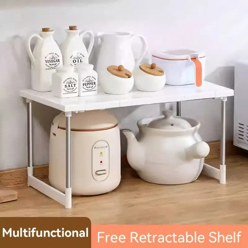 2PCS Sink Rack Organizer Adjustable Extendable Kitchen Storage Shelf U