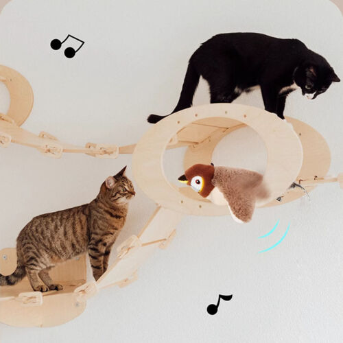 Electronic Interactive Cat Toy Flapping Wings Sparrow Bird Catnip Toys
