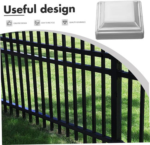 10PCS 12x12cm Square Post Tube End Cap Galvanised Iron Cover Fence Pos