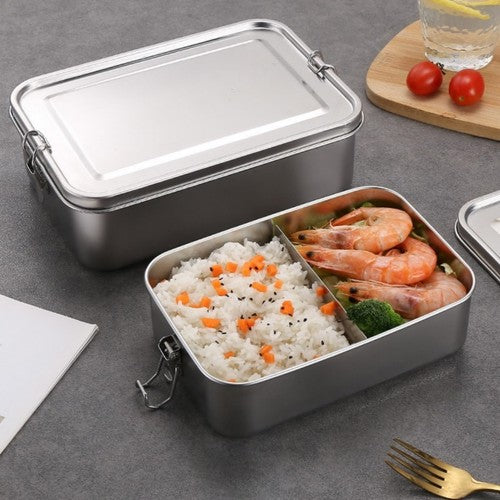 1400ML Stainless Steel Food Containers with Lid Reusable Lunch Picnic