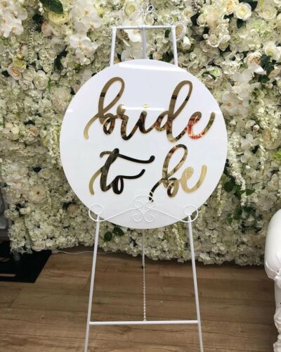 80cm Round Acrylic Wedding Welcome Sign – Circle Board for Baby Shower & Events