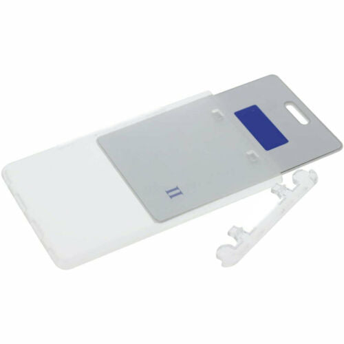 10X Hard Plastic Badge ID Card Holder Lanyard Business Work Pouch Doub