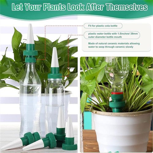 4X Drip Irrigation System Kit Drippers Self Watering Spikes Plant Flow