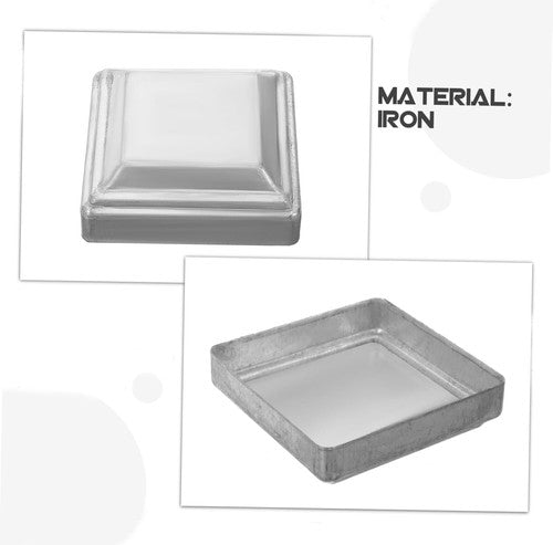 10PCS 12x12cm Square Post Tube End Cap Galvanised Iron Cover Fence Pos