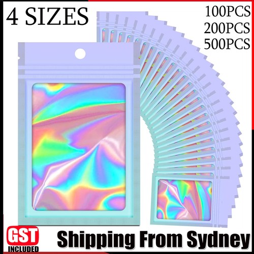 Holographic Zipper Aluminum Foil Zipper Sealing Storage Bag Rai