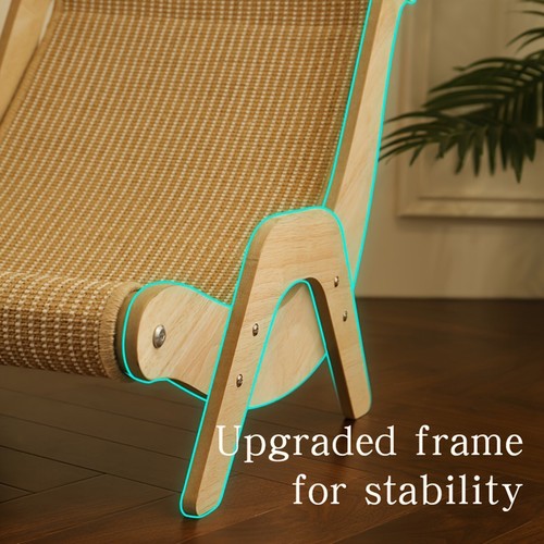 2-in-1 Durable Cat Hammock & Scratcher - Jute Rope No Shredding Chair