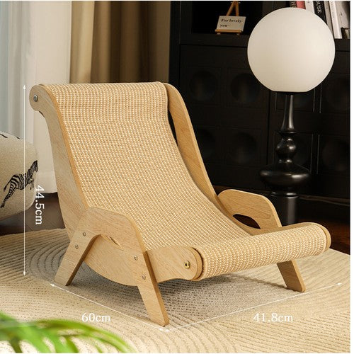 2-in-1 Durable Cat Hammock & Scratcher - Jute Rope No Shredding Chair