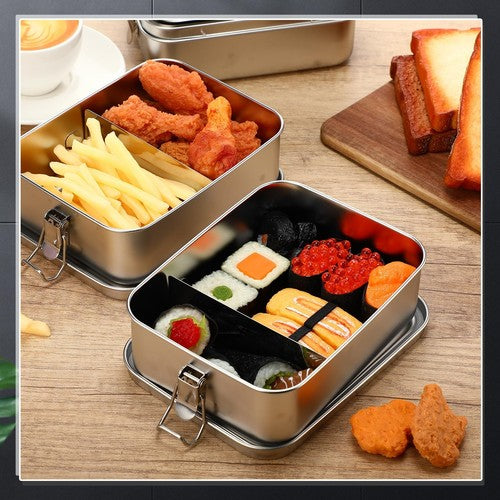 1400ML Stainless Steel Food Containers with Lid Reusable Lunch Picnic