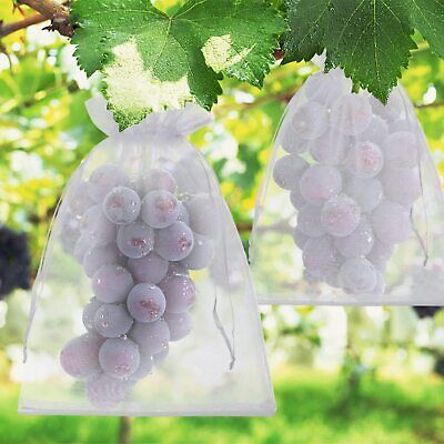 50x Fruit Net Bag Agriculture Garden Vegetable Protection Mesh Insect