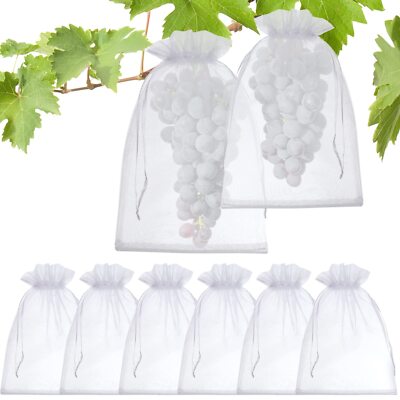 50x Fruit Net Bag Agriculture Garden Vegetable Protection Mesh Insect