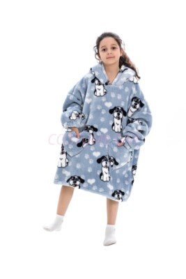 Oversized Adult 1.4m Long Kid Toddler Hooded Blanket Hoodie Ultra Swea