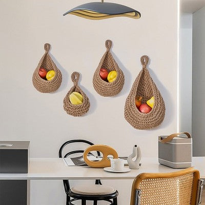 3 Size Hanging Wall Organizer Kitchen Fruit Vegetable Storage Basket B