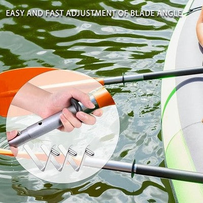 8PCS V-Shaped Positioning Shrapnel Kayak Paddle Snaps Pole Push Button