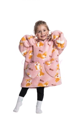 Oversized Adult 1.4m Long Kid Toddler Hooded Blanket Hoodie Ultra Swea