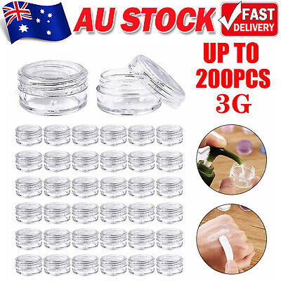 Mini Sample Bottle Cosmetic Makeup Jar Pot Face Cream Lip Balm