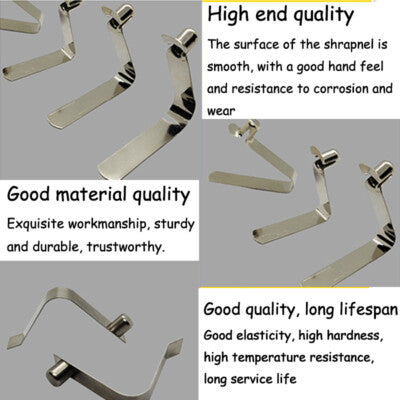 8PCS V-Shaped Positioning Shrapnel Kayak Paddle Snaps Pole Push Button