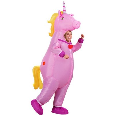 Inflatable Unicorn Costume Adult Suit Blow Up Party Fancy Dress Hallow